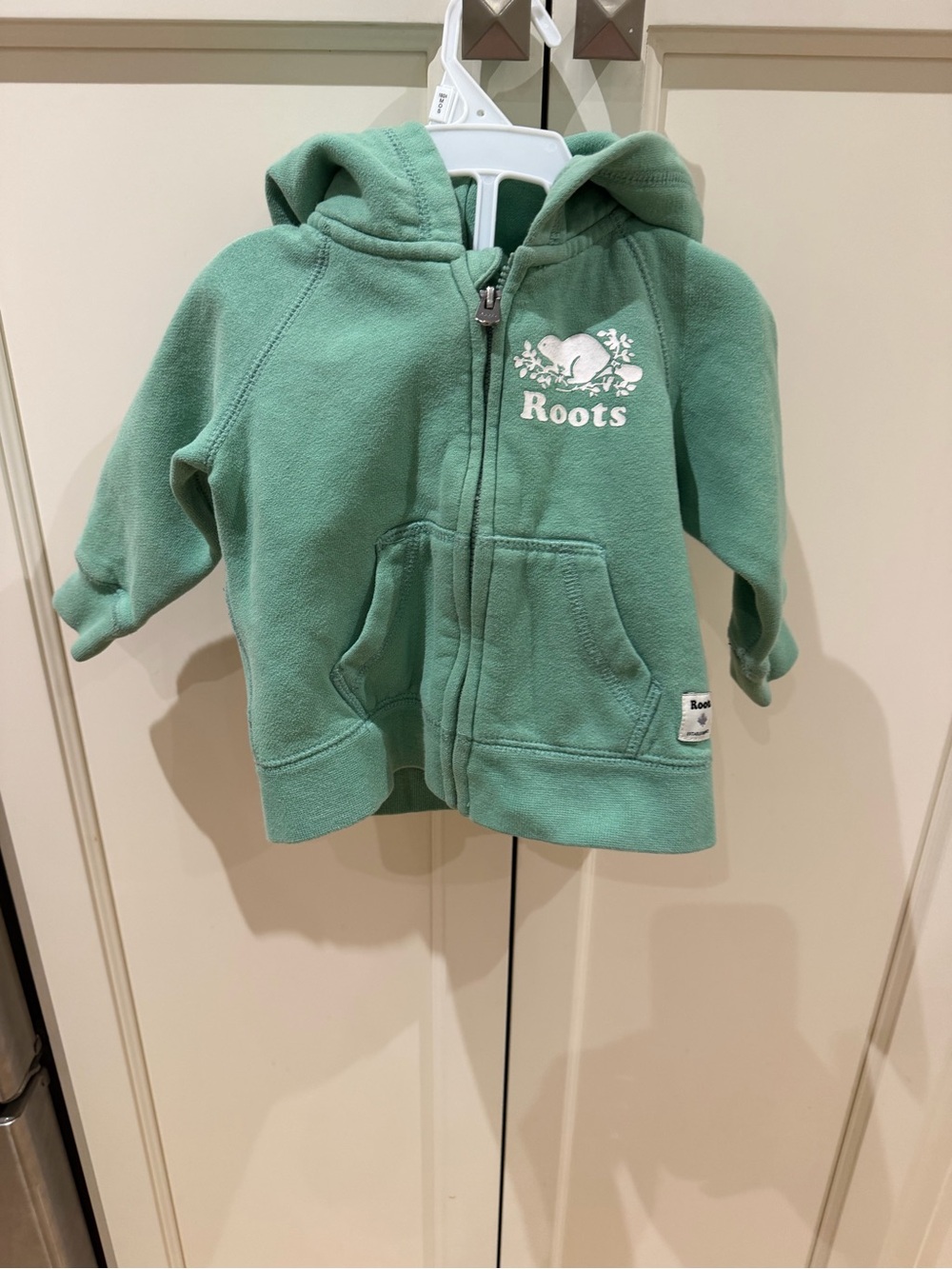 Roots 6-12m Kids Mint Green Hoodie Zip-Up